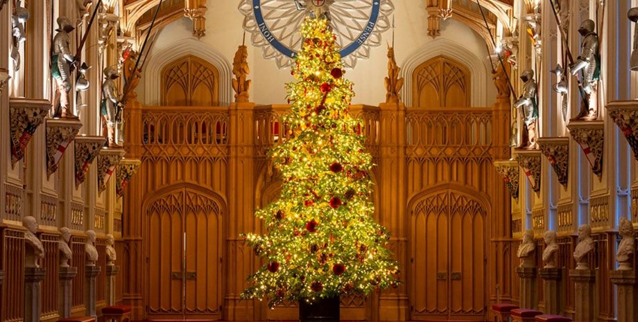 виндзорский замок, виндзор, рождество