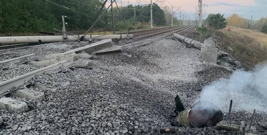 повреждение жд под Белгородом, обстрел белгорода