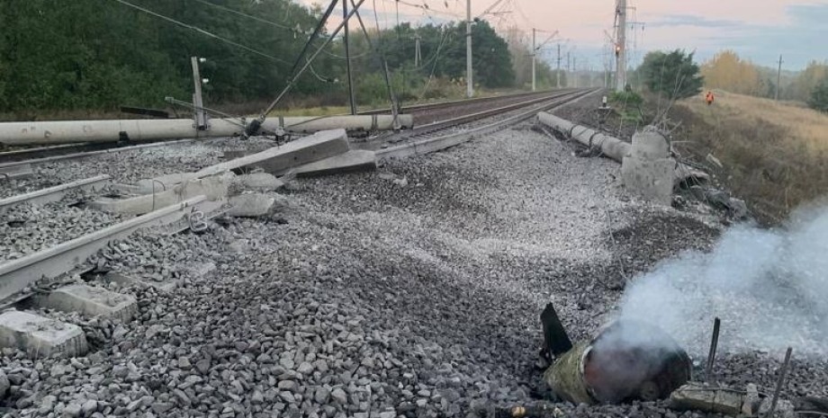 пошкодження залізниці під Бєлгородом, обстріл бєлгорода