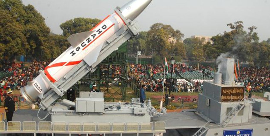 Индийская баллистическая ракета Dhanush / Фото: prepareias.in