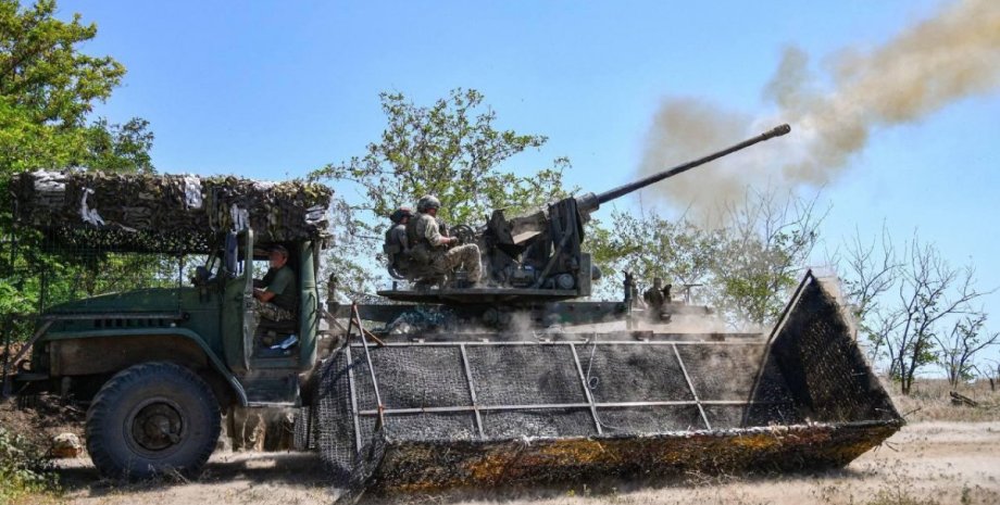 Зенитная пушка РФ Дополнительная защита техники