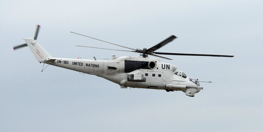 вертолет, вертолет, ООН