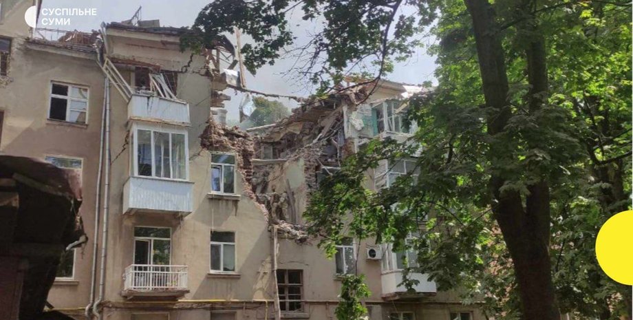 прилет, разрушенное жилье, євідновлення