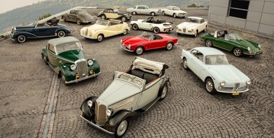 коллекция ретро-авто, старинные авто, ретро авто, Porsche 911, Mercedes 170, BMW 327