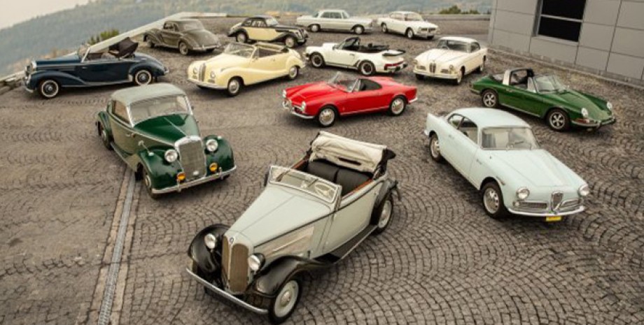 колекція ретроавто, старовинні авто, ретроавто, Porsche 911, Mercedes 170, BMW 327