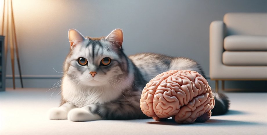 кошка мозг, животное