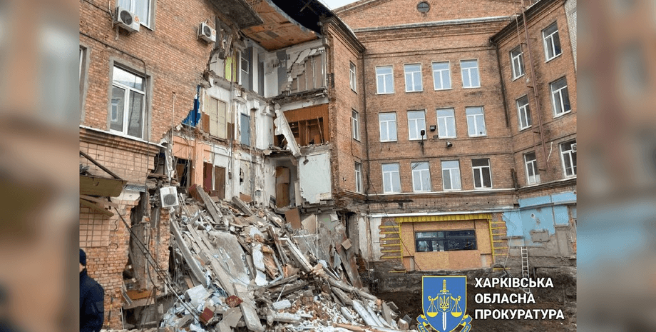 Обвал здания в Харькове