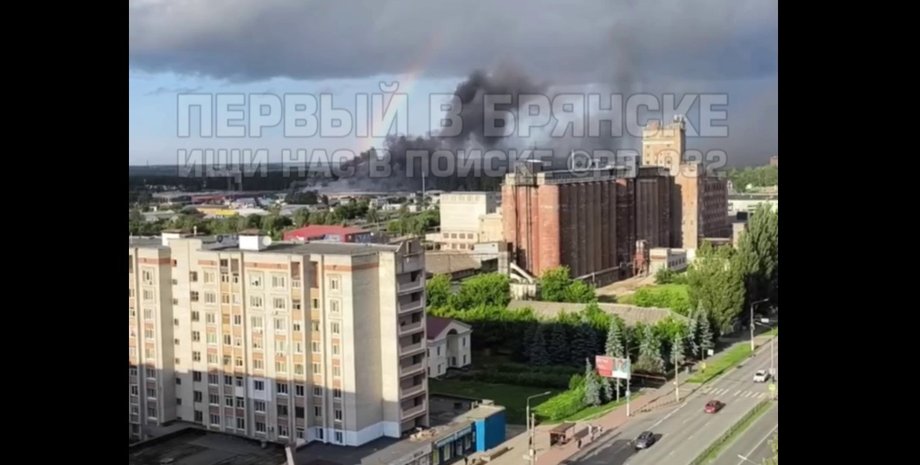 Пожар в Брянске