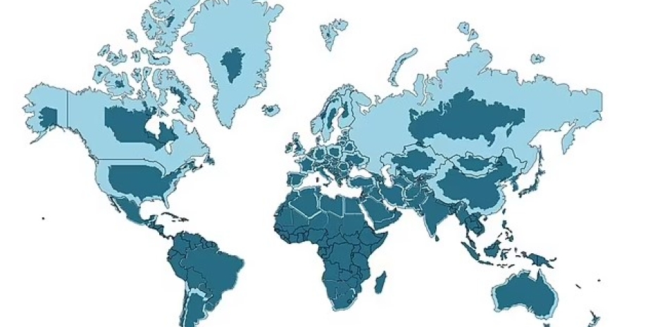 реальная карта мира
