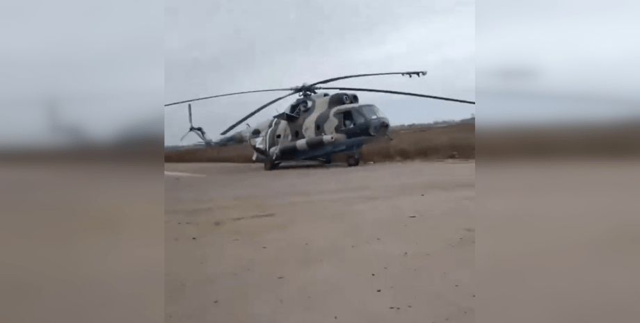 Вертолет, Ми-8, Вертолет Ми-8, Чернобаевка, российское отступление из Херсона