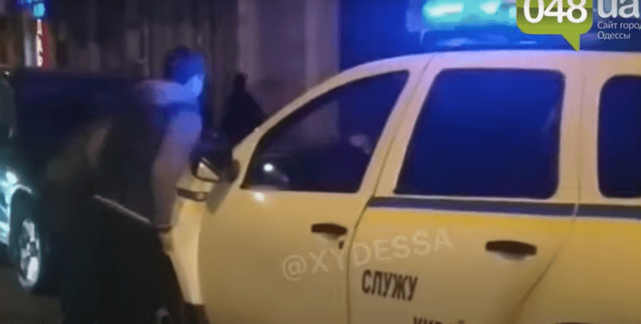 одесса, трамвай, полиция, автомобиль