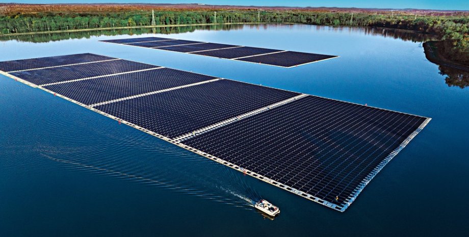 Солнечные панели на воде солнечные батареи водоемы