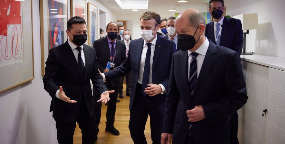 Зеленский в Брюсселе, Зеленский и Макрон, Зеленский и Шольц, Зеленский переговоры Брюссель