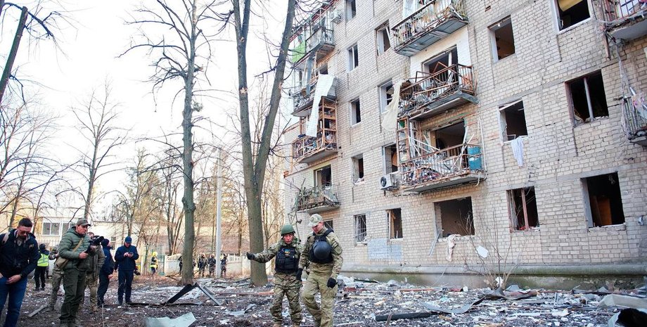 Харьков, обстрел, авиабомба, разрушения, атака, война РФ против Украины