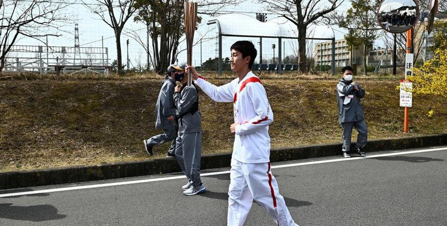 Олімпіада-2020 року, Японія, факел, Олімпійський вогонь, Естафета