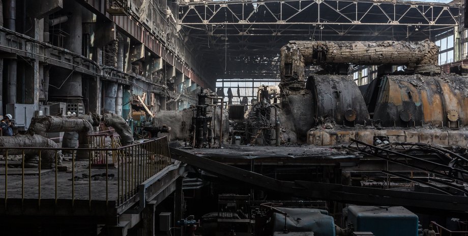 ТЭС, поврежденная ТЭС, разрушенная ТЭС