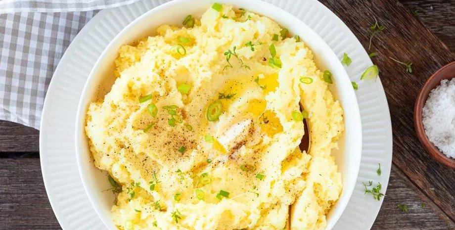 Картофельное пюре с печеным чесноком, картофельное пюре, картофельное пюре рецепт