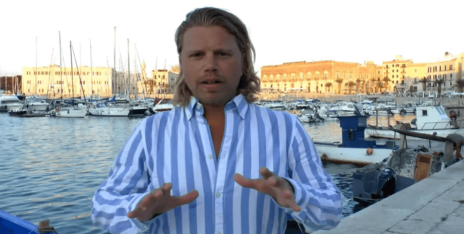 Мужчина, донор, отец, город, пирс, корабли