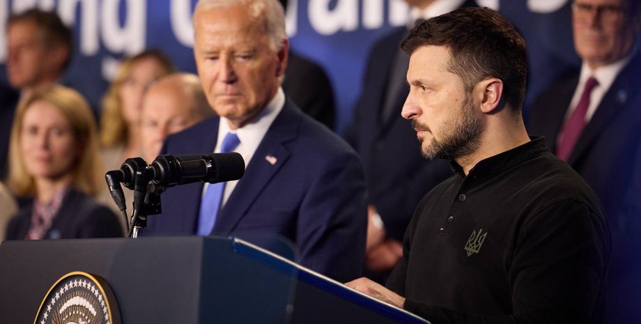 Байден и Зеленский, саммит НАТО Вашингтон, Вашингтонский саммит, Зеленский саммит НАТО, Украинский компакт 12 июля