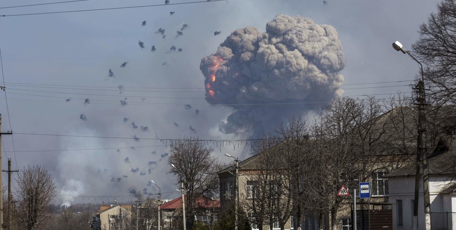 вибухи, токмак