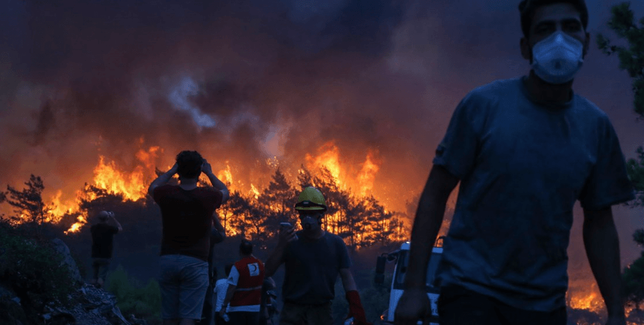 пожары в Греции, Афины