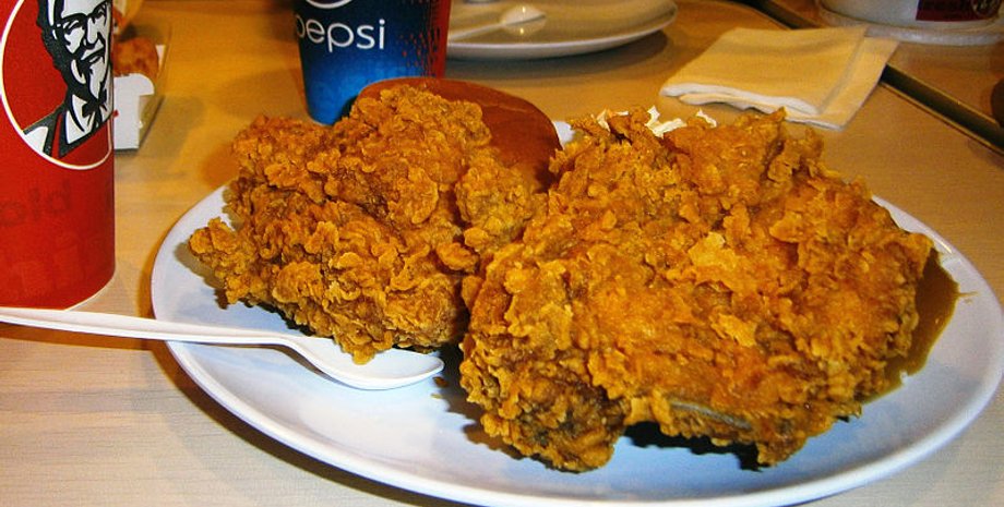Крылья, курица, KFC, еда, ресторан, кафе, пищевая промышленность, фото