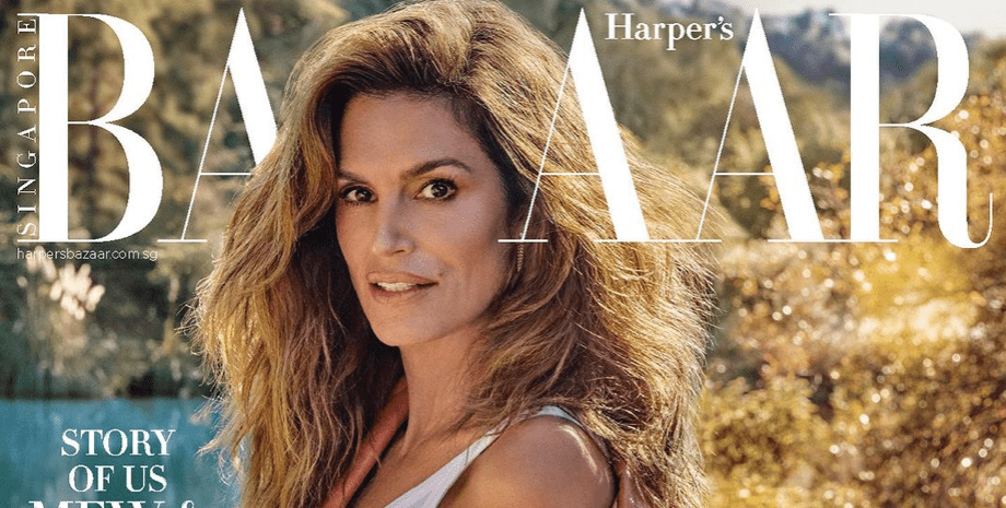 Синди Кроуфорд Синди Кроуфорд, Синди Кроуфорд фотосессия, Синди Кроуфорд стиль, обложка глянца, Harper's BAZAAR