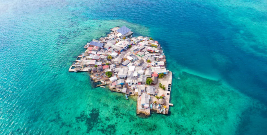 Санта-Крус-дель-Ислоте, остров с самым большим в мире количеством людей, Колумбия, туризм, путешествия, фото