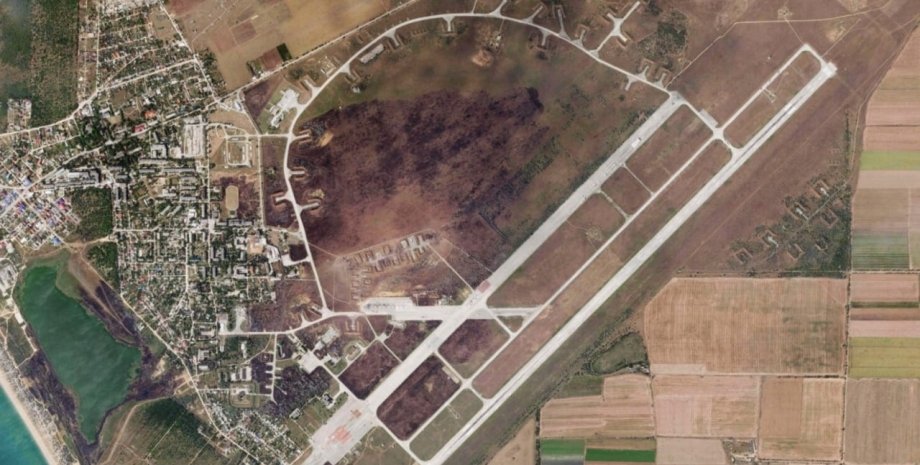 Саки, аеродром, аеродром Саки, супутникове фото, Крим, аеродром супутникове фото