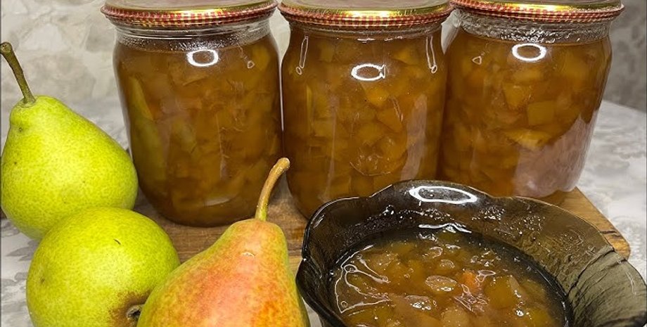 Грушеве варення, варення з груш, як приготувати варення