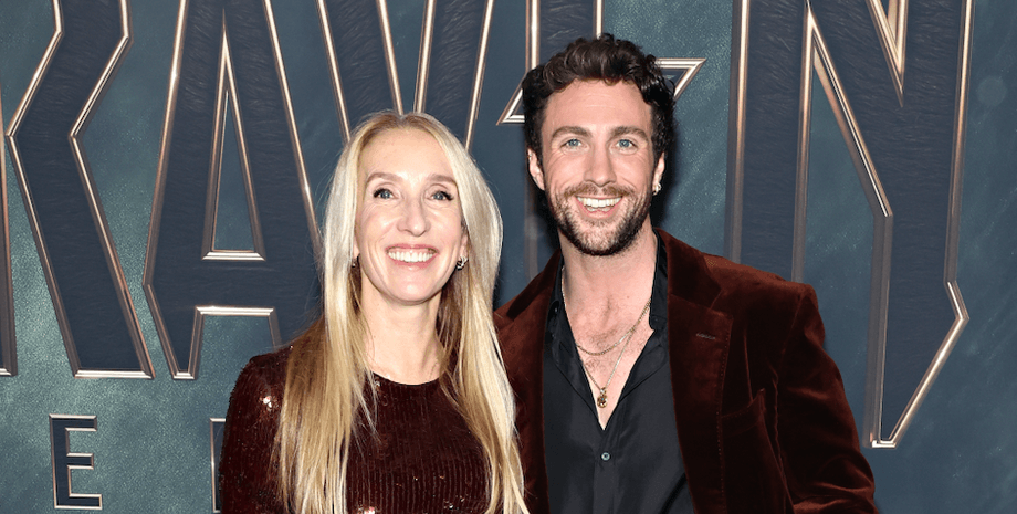 Аарон Тейлор-Джонсон с женой, сэм тейлор-джонсон, джеймс бонд актер, дочери аарона тейлора-джонсона