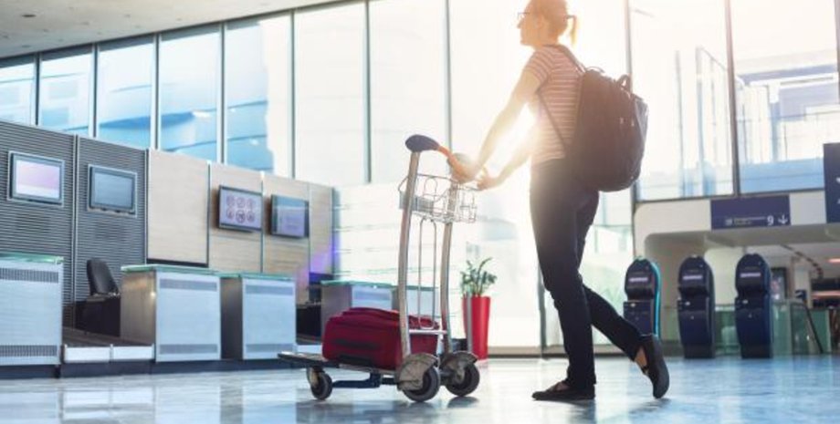 аэропорт, туризм, туристка, перелет