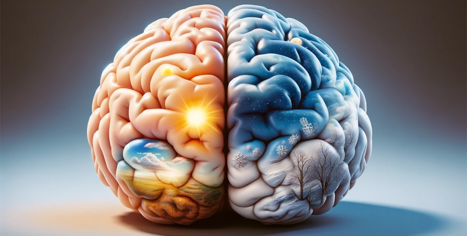 мозг солнце, снег, зима, весна, лето, погода