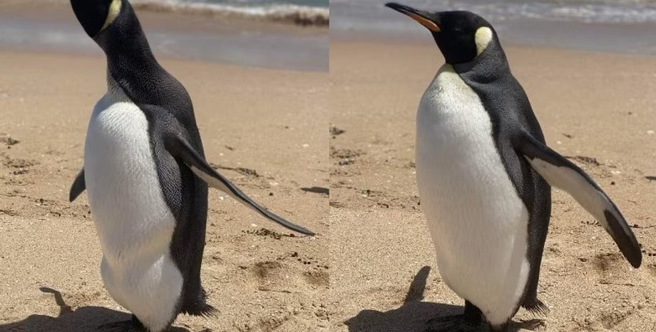 королевский пингвин, королевский пингвин австралия, королевский пингвин юар