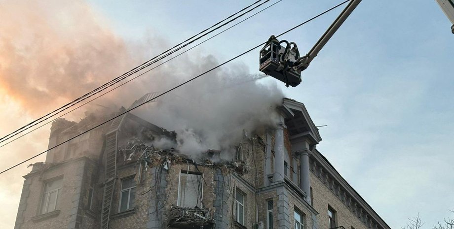 обстрел Киева 1 января, обстрел Киева, атака дронов