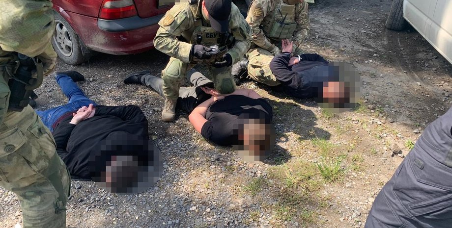 Задержание спецназом ГБР банды полицейских в Павлограде