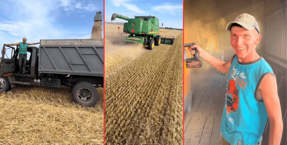 Украинский блогер Назарий Слипощон показывает жатву 2025 и собирает миллионы просмотров