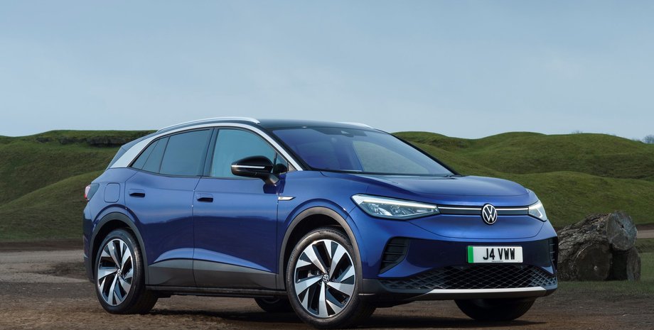 Volkswagen ID.4, Nissan Leaf, электромобили в Украине, самые популярные электромобили в Украине, продажи электромобилей