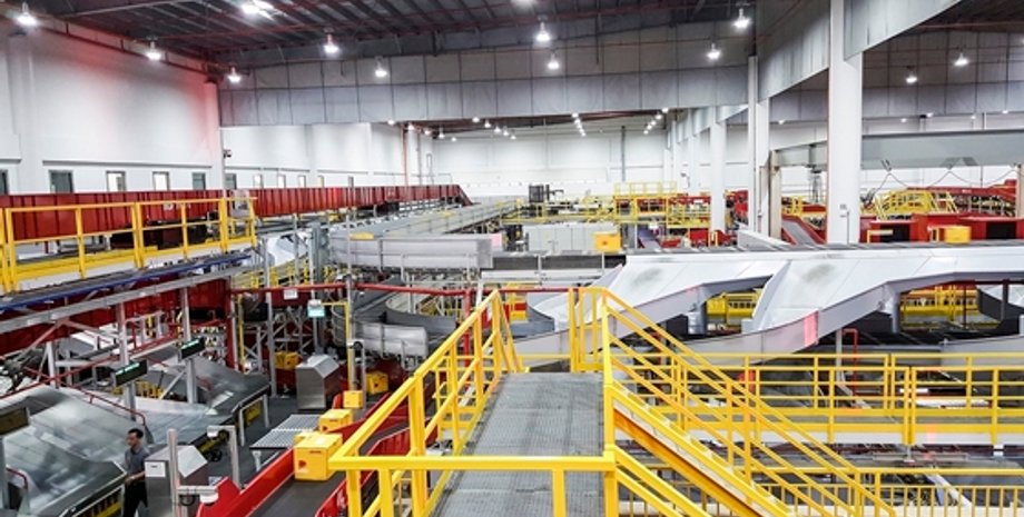 "Укрпочта", Amazon, станции сортировки, линии сортировки посылок, оборудование для "Укрпочты"