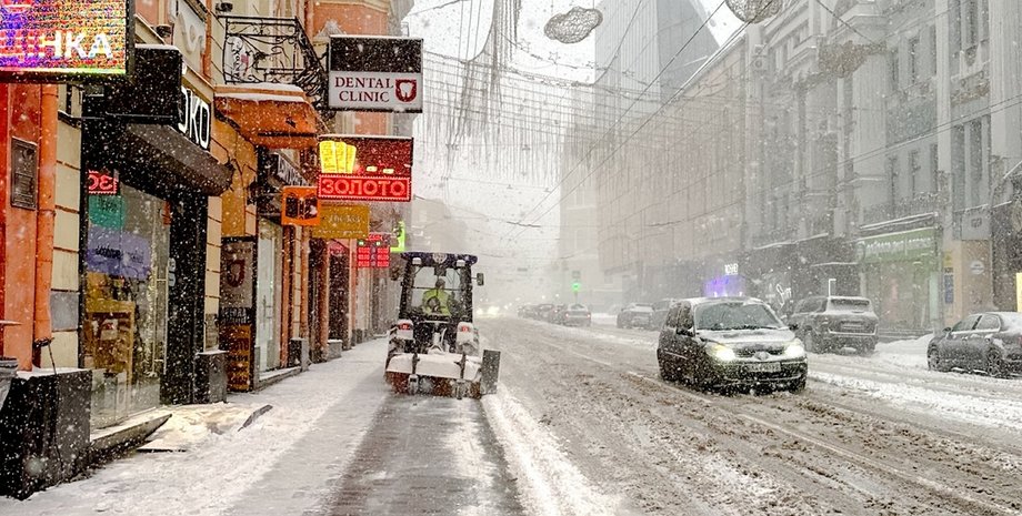 погода в Украине снегопад в харькове