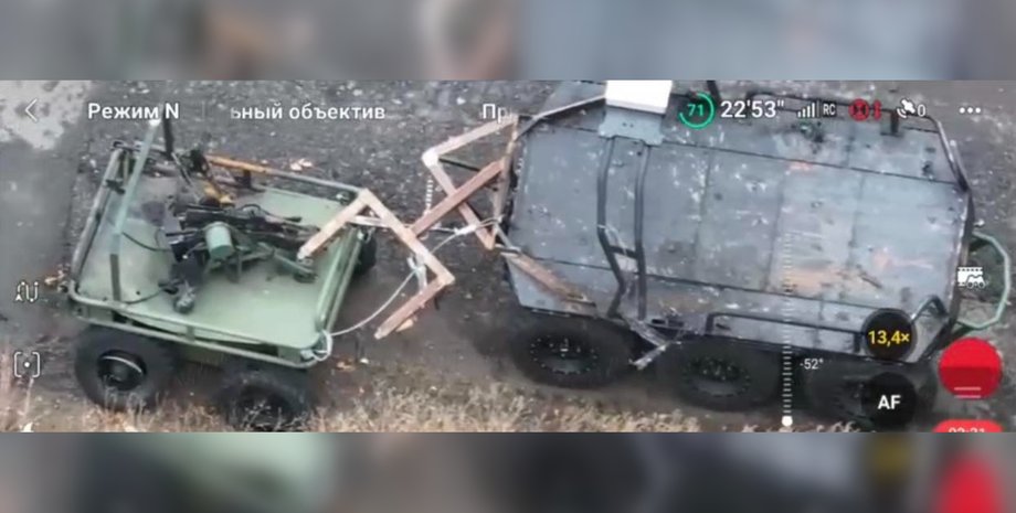 Наземний дрон Ratel-H евакуює НРК на війні в Україні