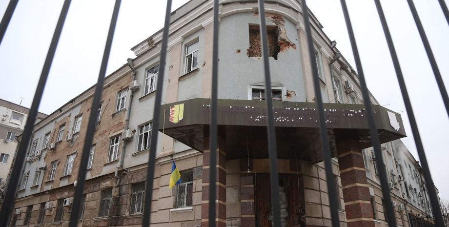 здание сбу, херсон сбу, сбу, уничтожение здания сбу