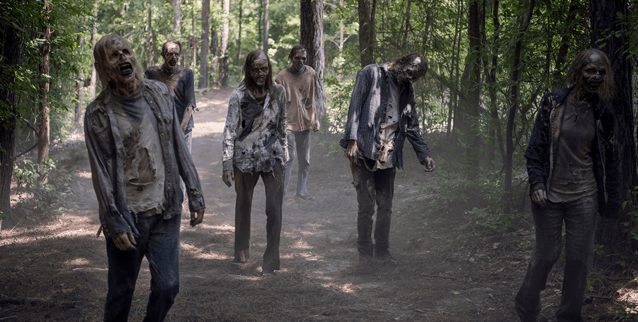 Зомби, зомби-апокалипсис, мертвецы, ходячие мертвецы, зомби в лесу, похороненные на кладбище, города Великобритании, конец света,