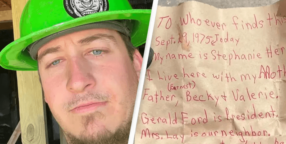 Тесляр знайшов записку в стіні, записка, ремонт будинку, зворушливе послання, записка від підлітка, через роки, залишили підказки