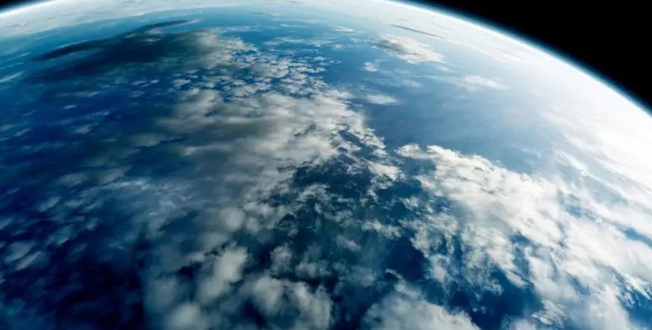 земля, космос, планета, облака