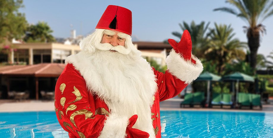 дед мороз, турция, отель