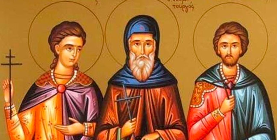 Преподобный Тит Чудотворец и мученики Амфиан и Едесий Патарские