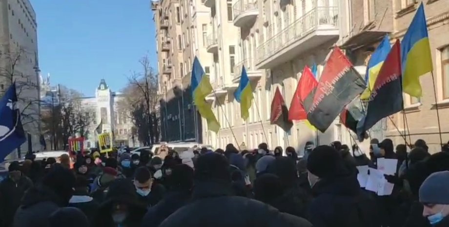 Правый сектор, ОП, акция протеста, СНБО