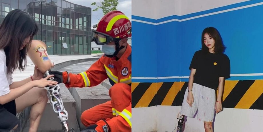 Женщина вышла замуж за пожарного, история любви, спас будущую жену, девушка с протезом, без ноги, поймал за руку,