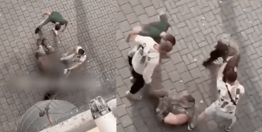 Драка с военным, избиение военного, нападение на военного, напали на военного, избили военного, драка Ивано-Франковск